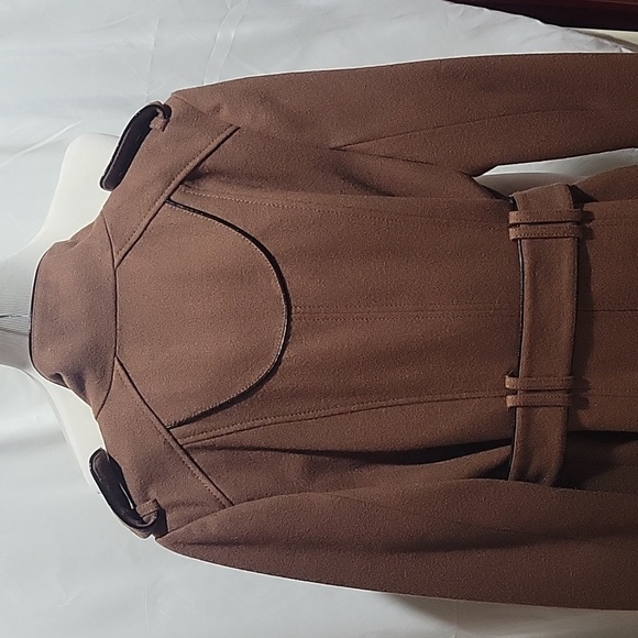 Women's black rivet winter coat!  Medium - Picture 7 of 8